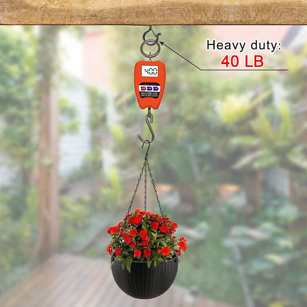 50 PCS Q-Hanger Screw Hooks with Safety Buckle Design