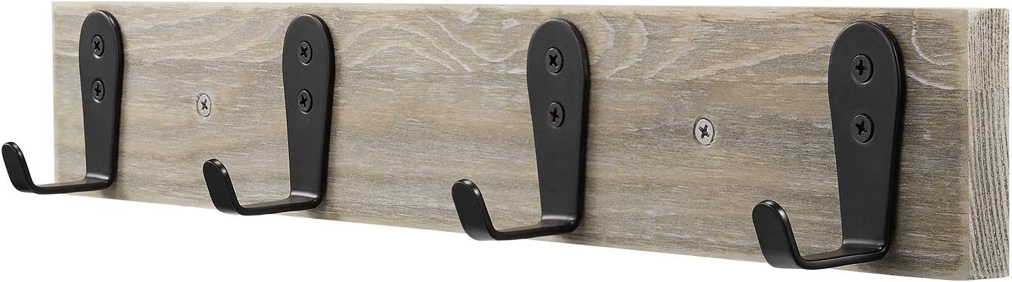 Flyisland Heavy Duty L Shape Wall Hooks 8 Pack Black