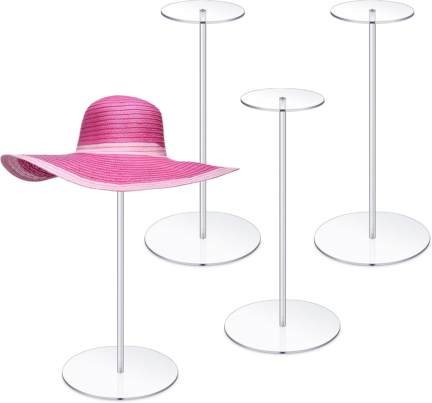 4-Piece Premium Hat Display Stand