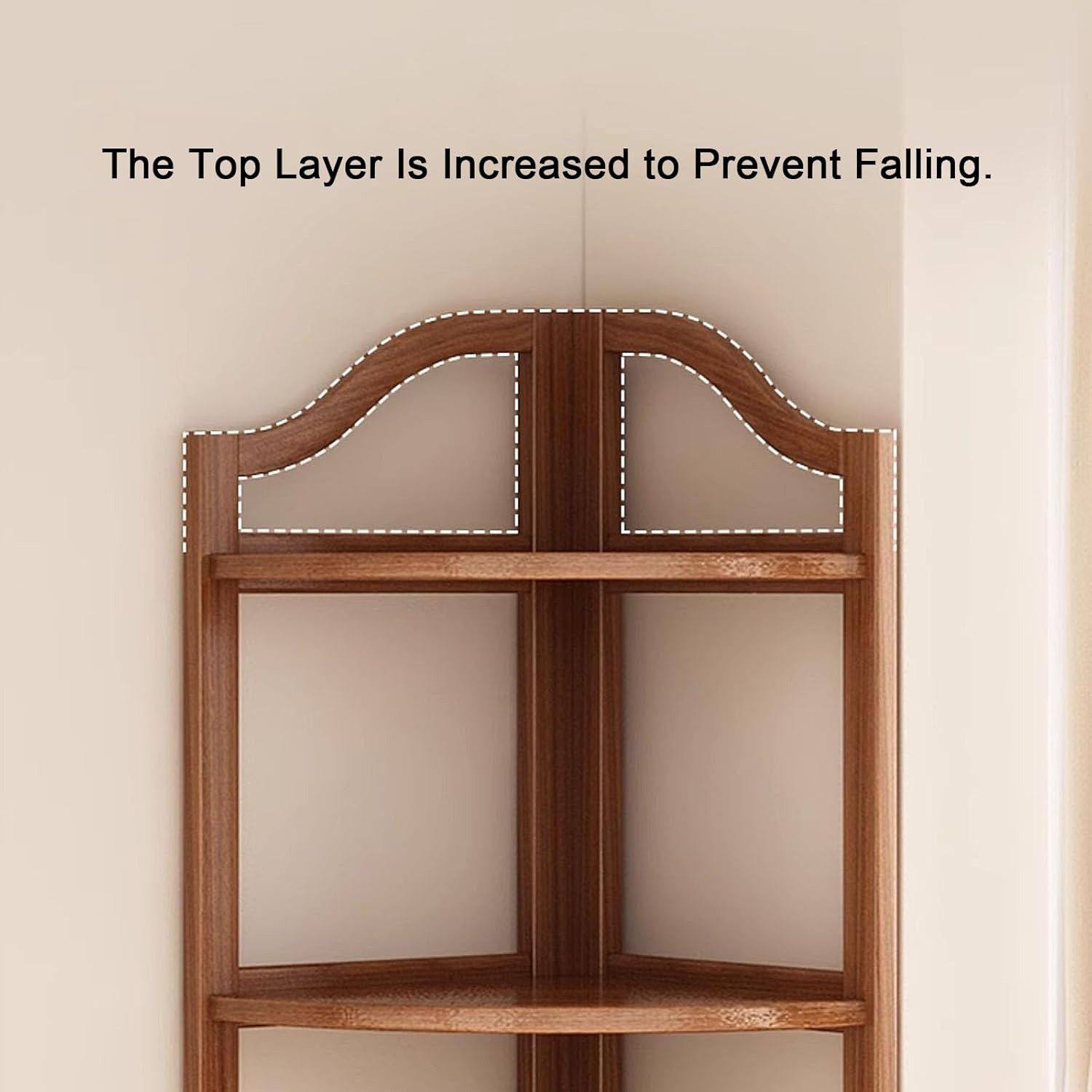 WHYATT Red Corner Storage Shelf Unit