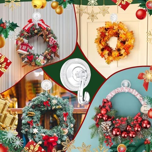 Big Size Suction Cup Hooks for Wreath Hanger