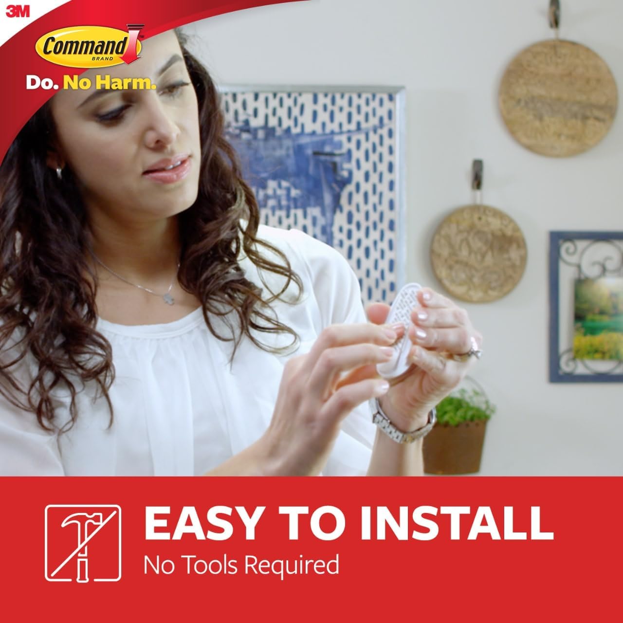 Command Medium Utility Hooks with Adhesive Strips