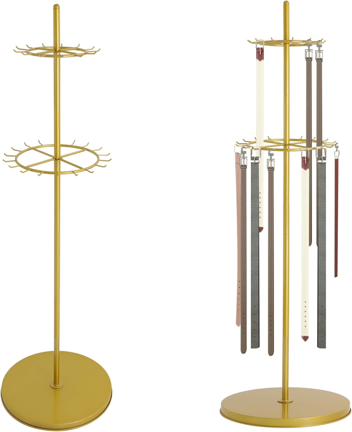 661in Gold Belt Display Tie Scarf Rack