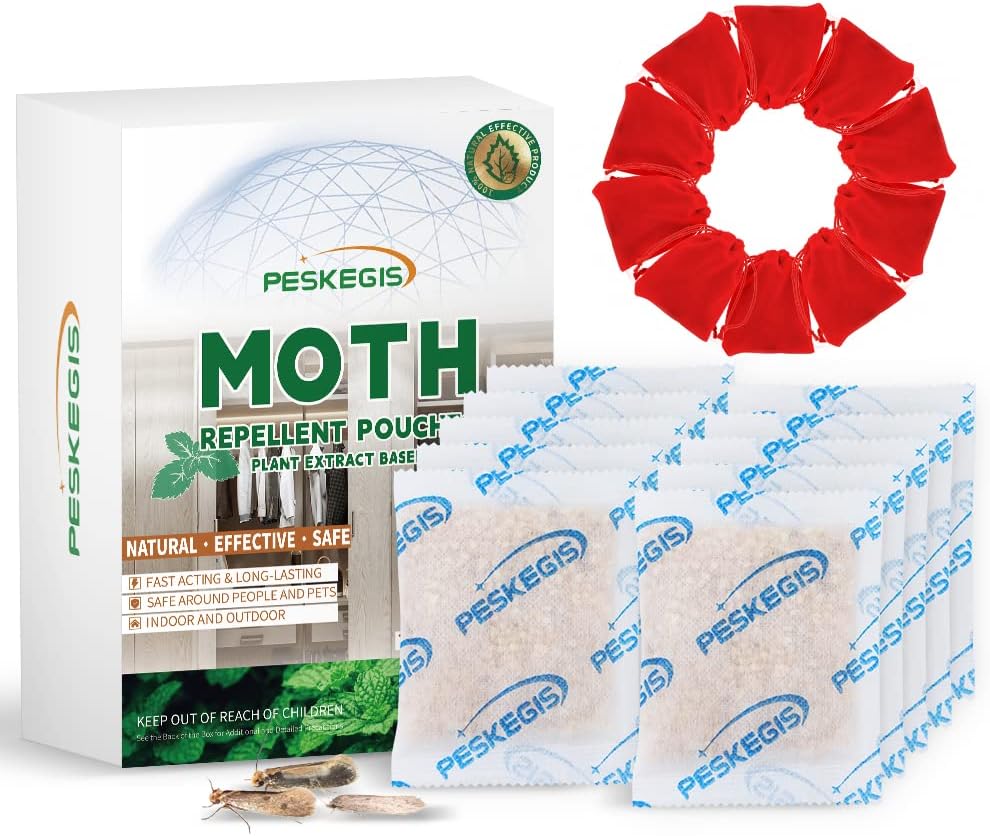 10 Pack Natural Moth Repellent Pouches