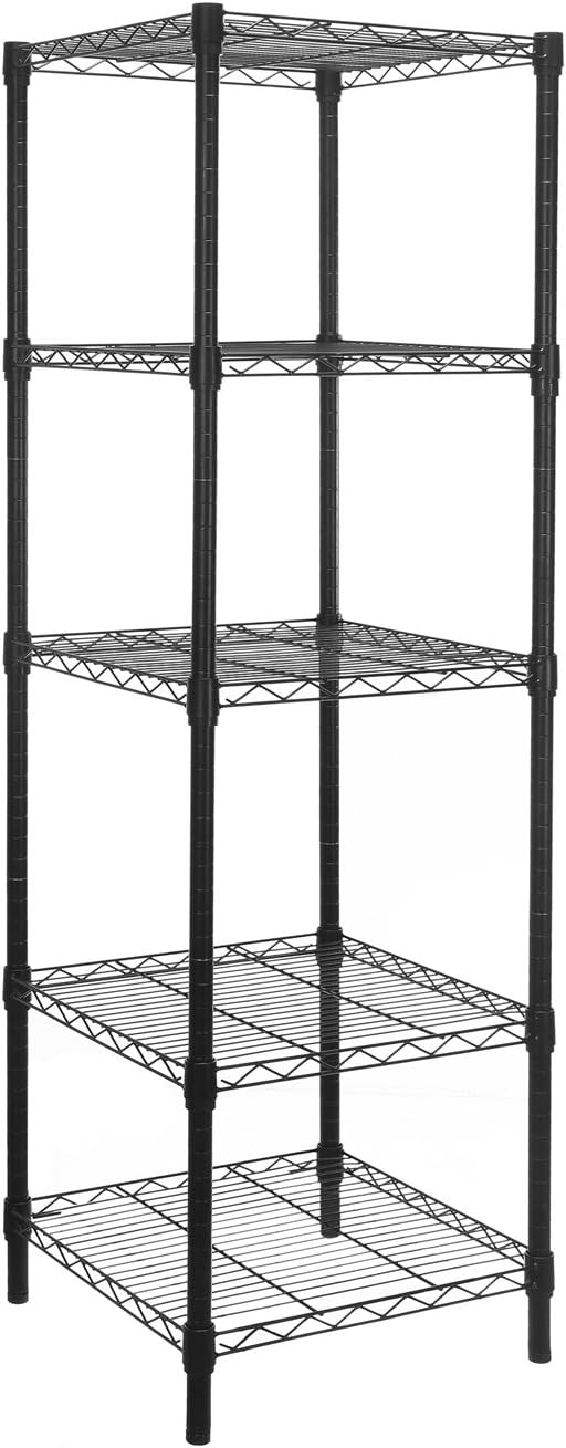 HollyHOME 5 Shelves Adjustable Steel Shelving Rack