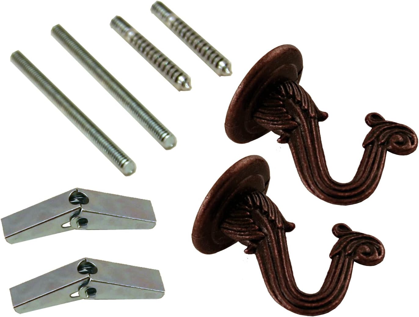 Atron Oil Rubbed Bronze Swag Lamp Hooks 2-Pack