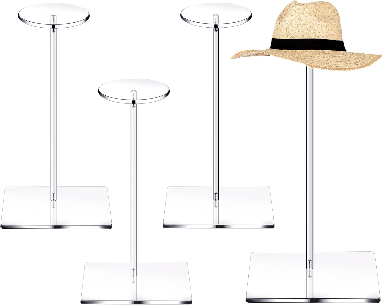 Chunful 4 Piece Acrylic Hat Stand Display Rack