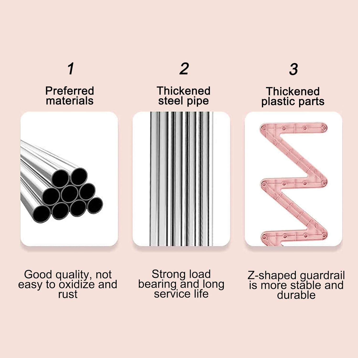 4-Tiers Simple Shoe Rack with Non-Woven Fabric Pink
