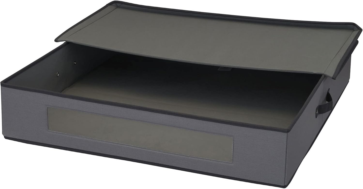 Household Essentials Gray Wreath Storage Container 30 Inch