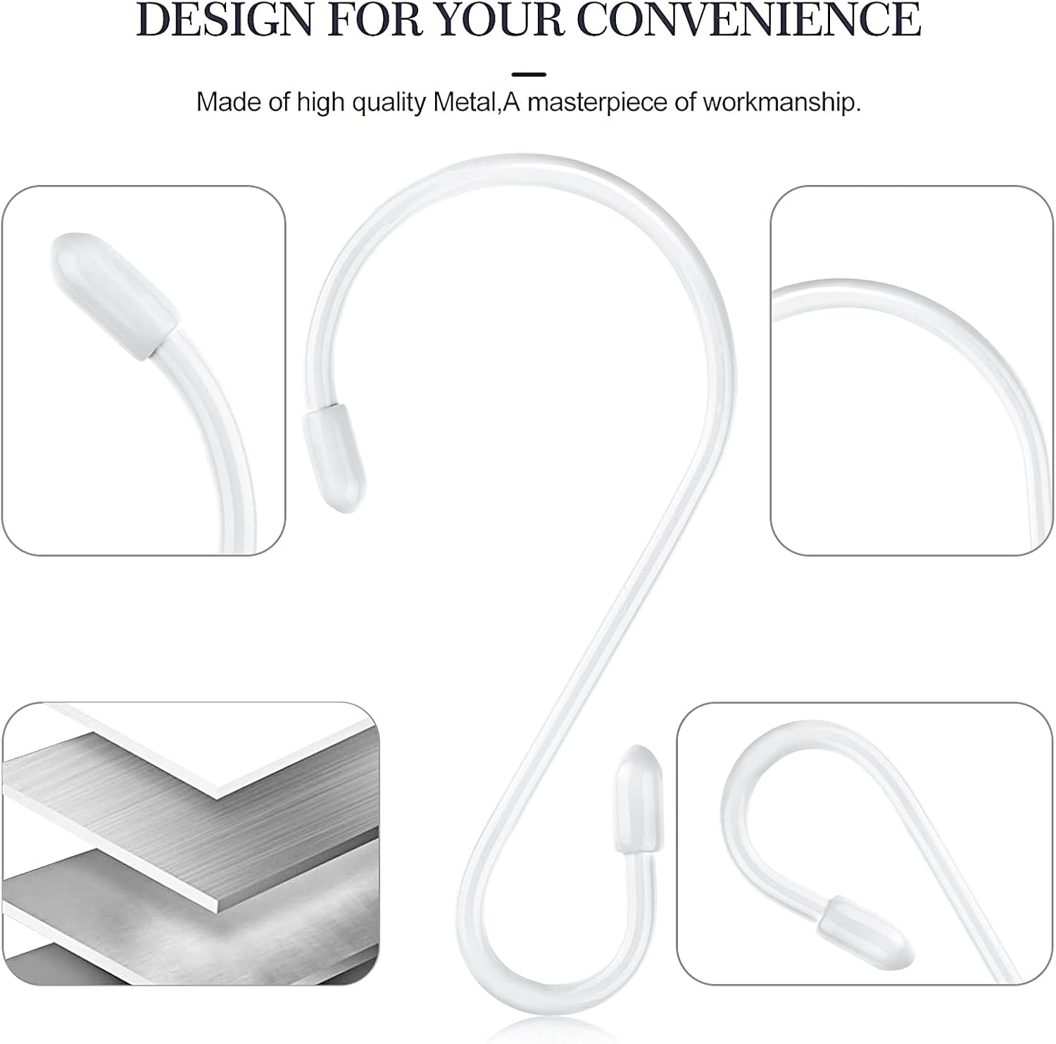 Hotop 36 Pcs S Shaped Stainless Steel Hooks