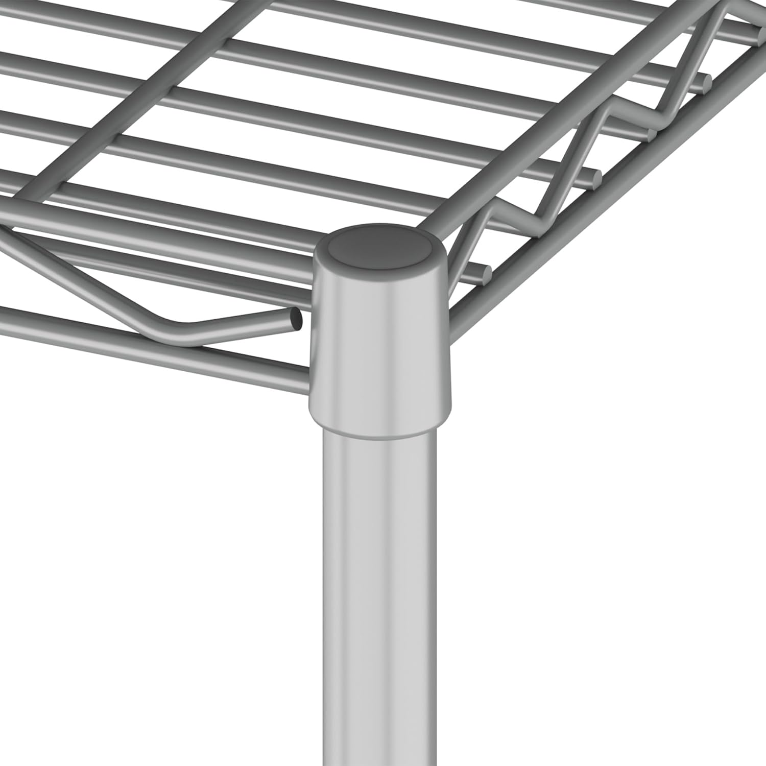 HOMEFORT 5-Tier Metal Storage Shelving Unit in Grey