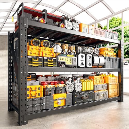 Bepatio 3-Tier Heavy Duty Garage Shelving Industrial Metal 24x60x66