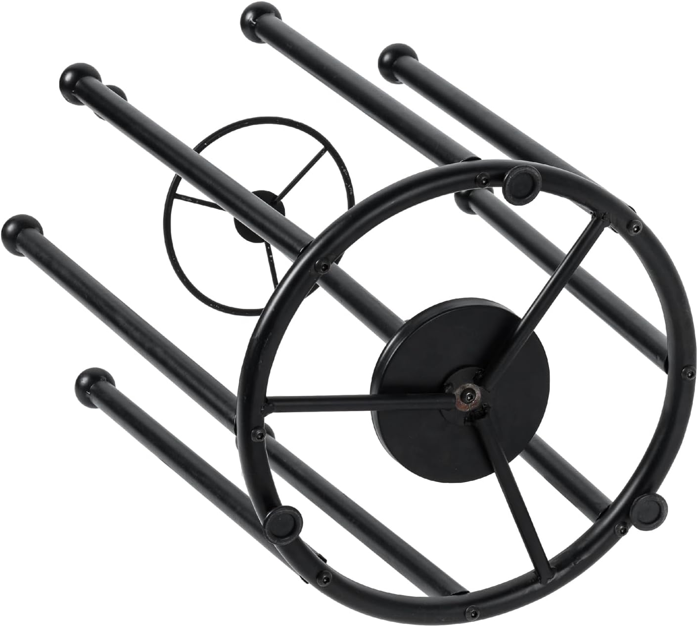Modern Matte Black Boot Rack with Umbrella Holder and Inverted Drying Design