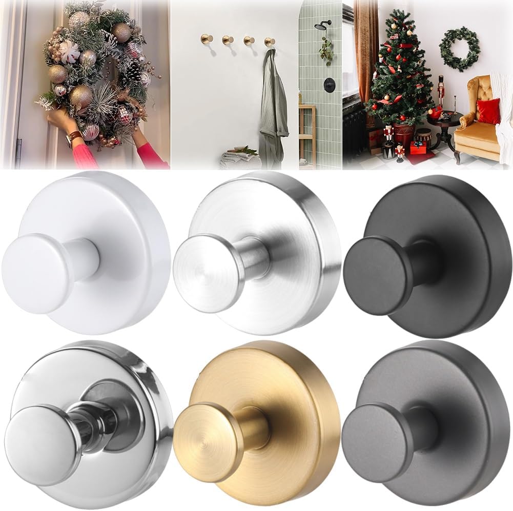 2025 Upgraded Suction Cup Hooks 6PCS No Drill