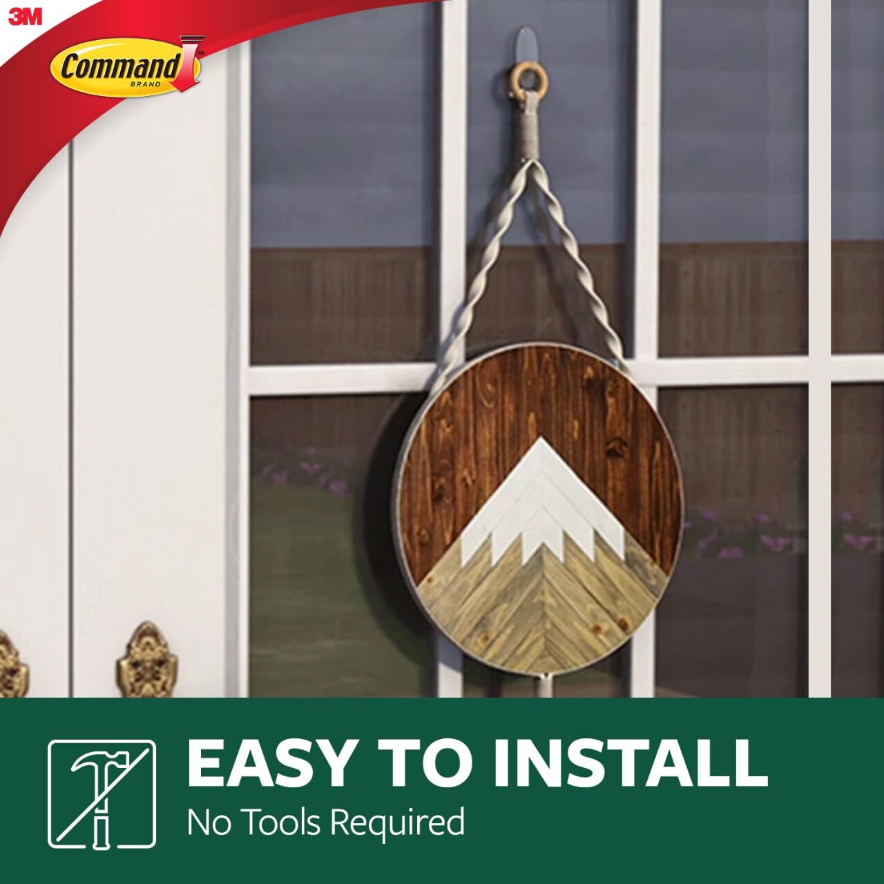 Command Outdoor Large Clear Wall Hooks 4 lb