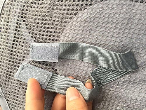 4 Tier Hanging Mesh Storage Organizer with Screw-in Hooks for Clothing and Toys