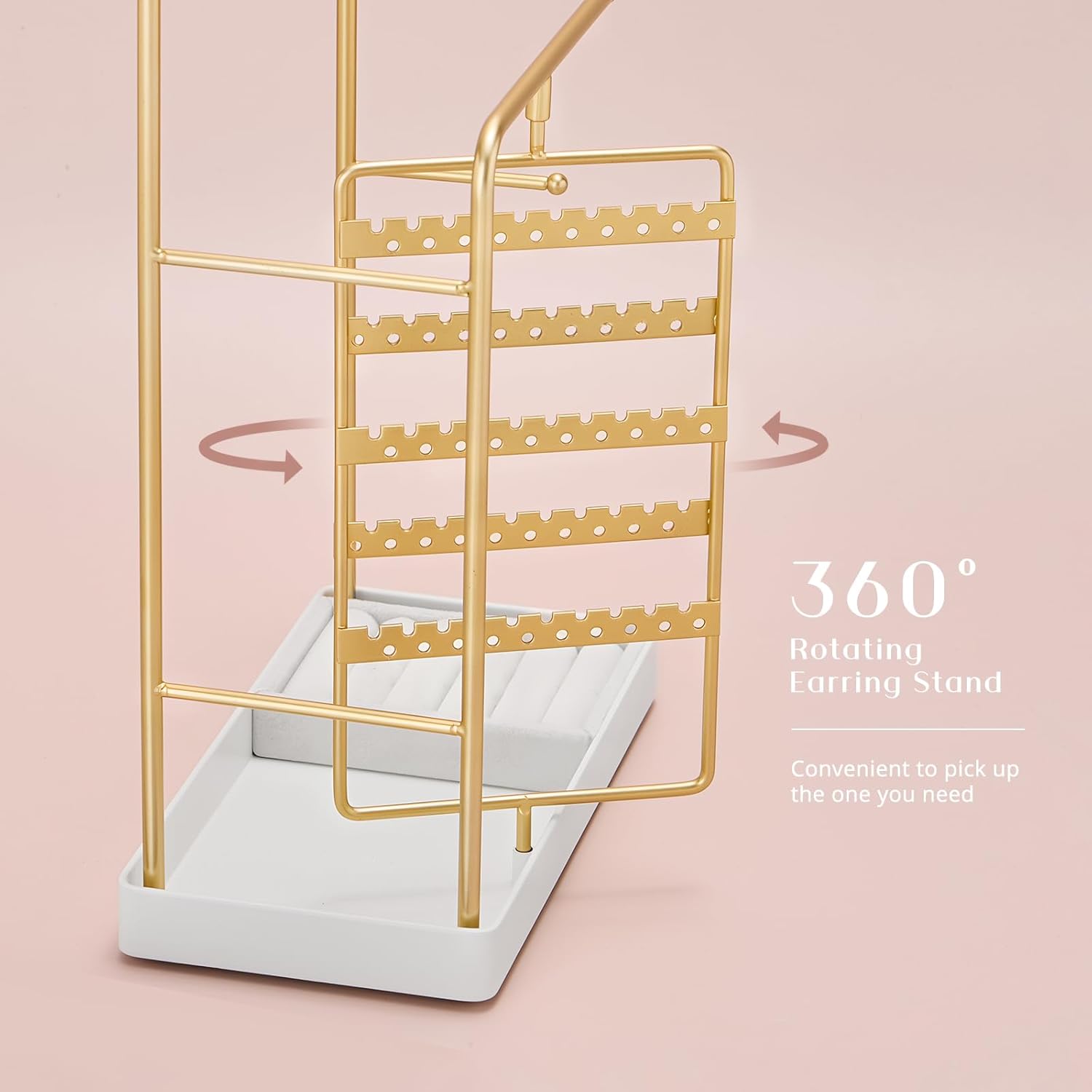 ProCase Gold Jewelry Display Stand Holder