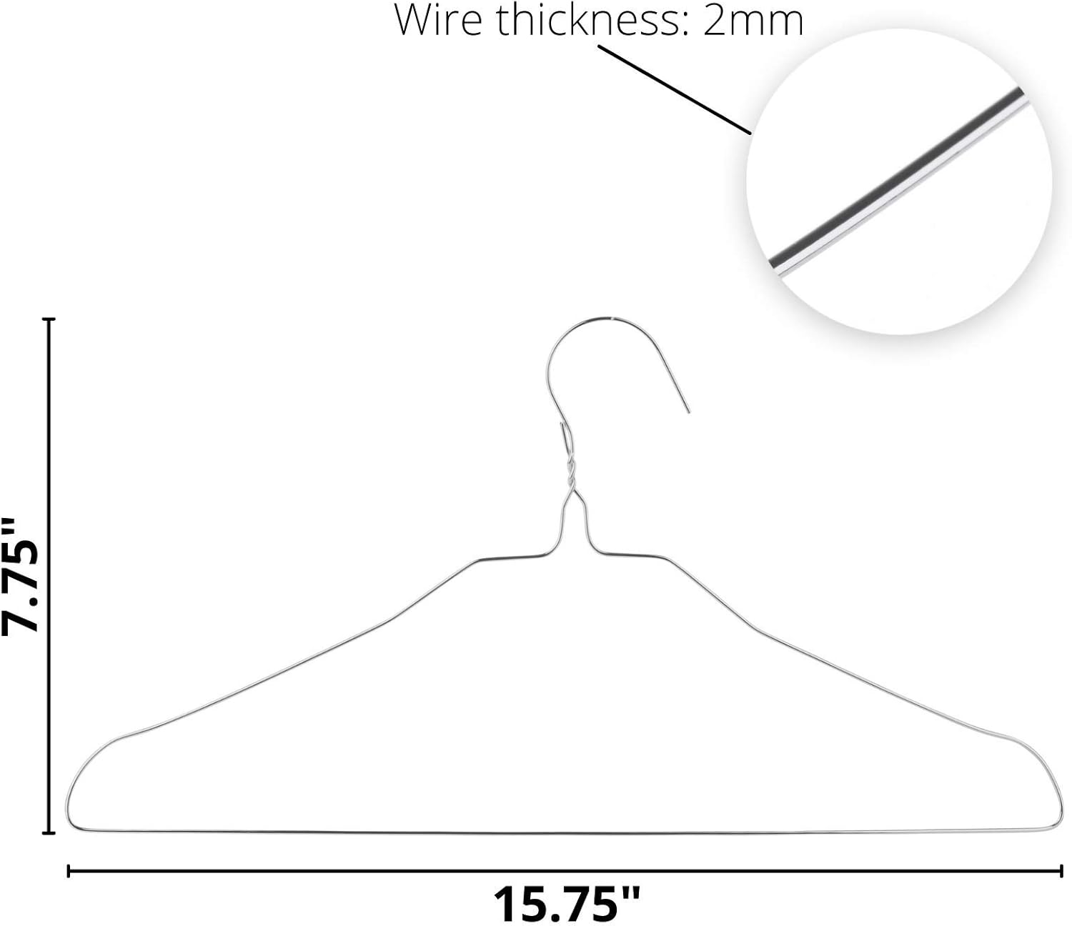 Mr Pen 10 Pack Slim Metal Hangers