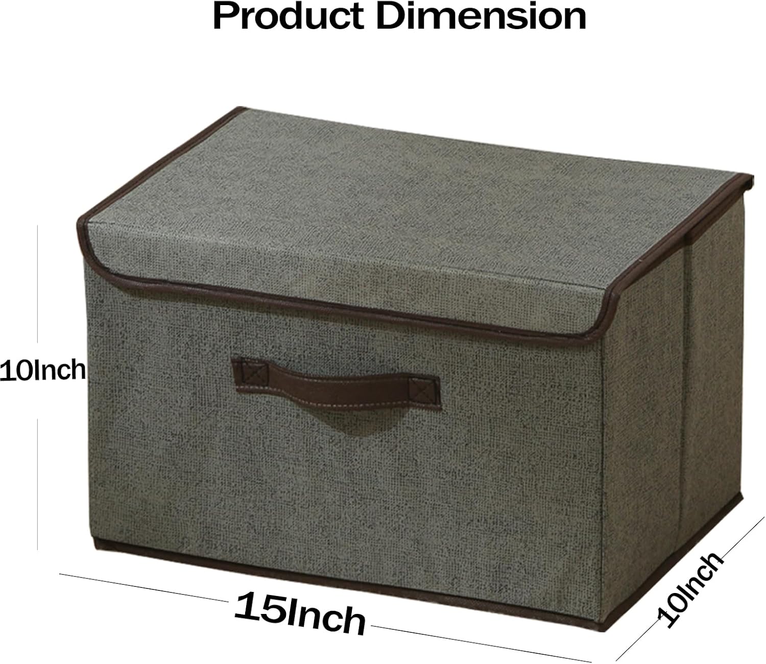 4Pack Large Storage Bins with Lid Grey