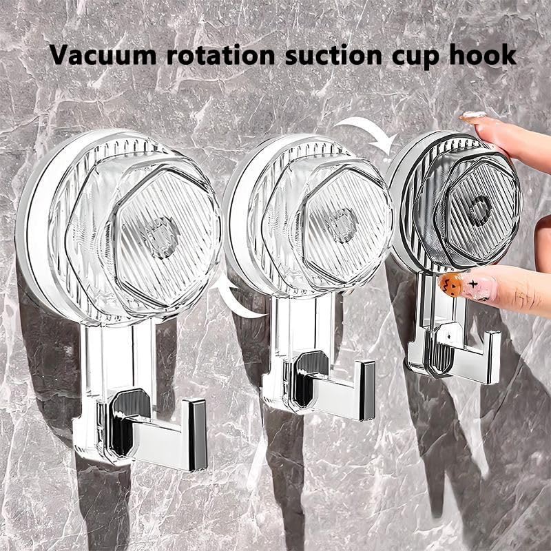 3 Pack Heavy Duty Vacuum Suction Cup Hooks for Wreaths and More