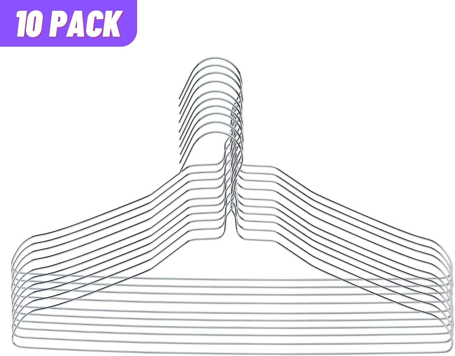 Mr Pen 10 Pack Slim Metal Hangers