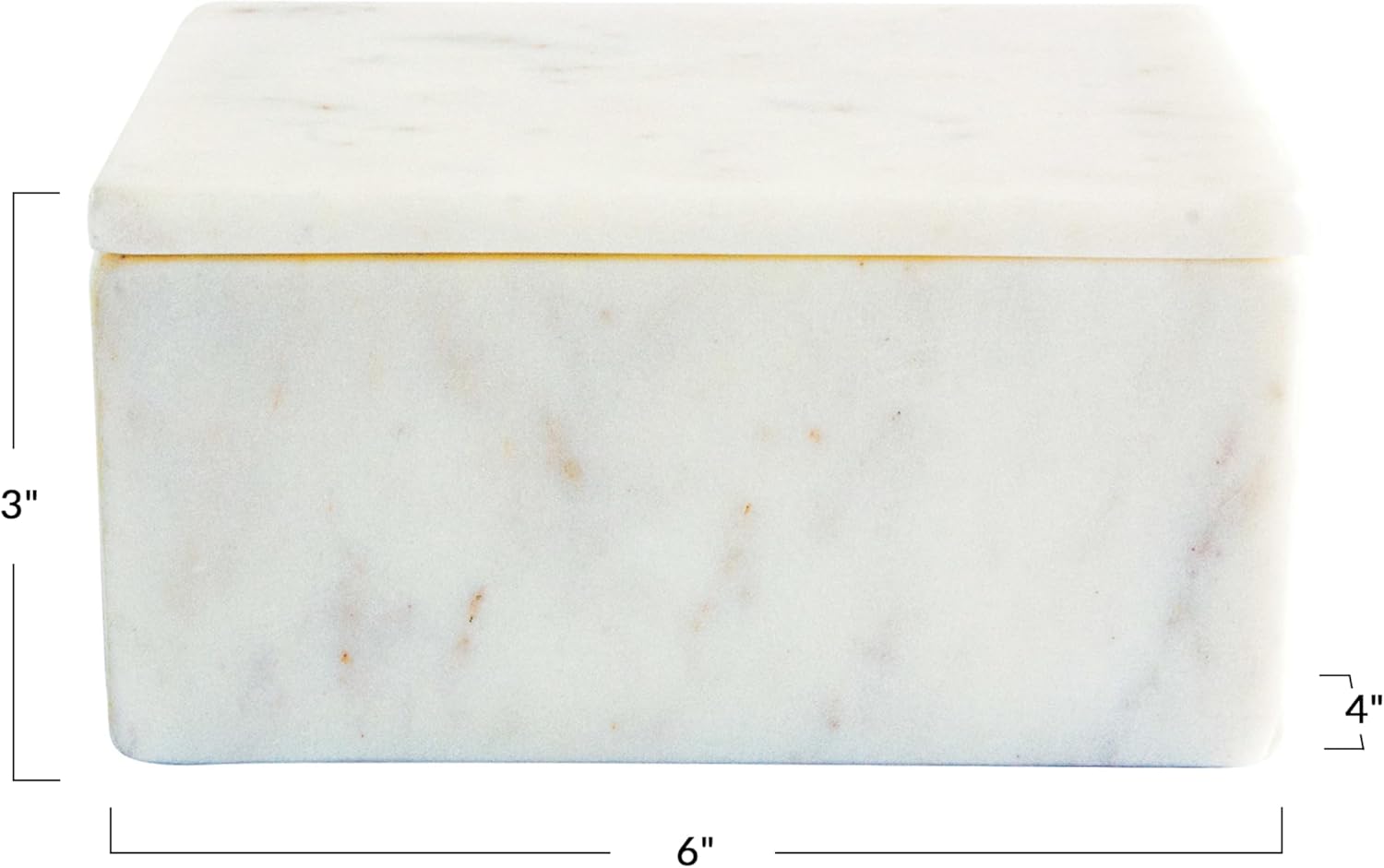 Bloomingville White Marble Box with Lid
