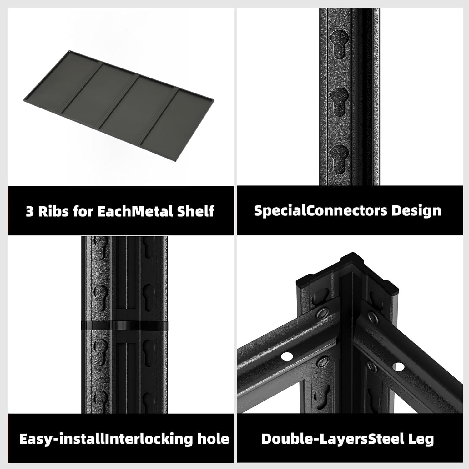 5-Tier 35 W x 158 D x 72 H Heavy Duty Garage Shelving Unit