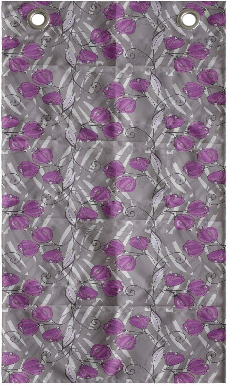 Ambesonne Floral Hanging Pocket Organizer 21x31 Fuchsia Taupe Grey