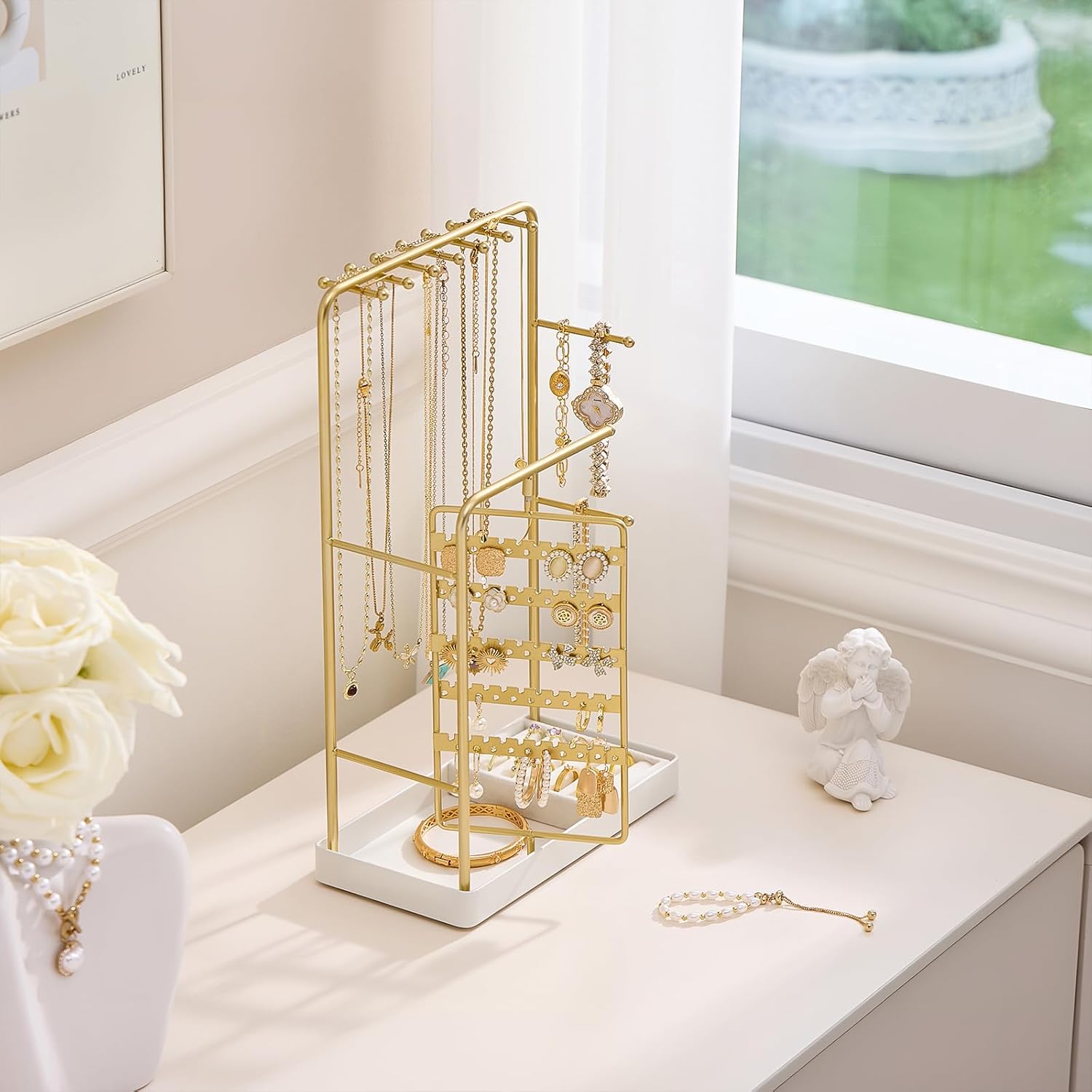 ProCase Gold Jewelry Display Stand Holder