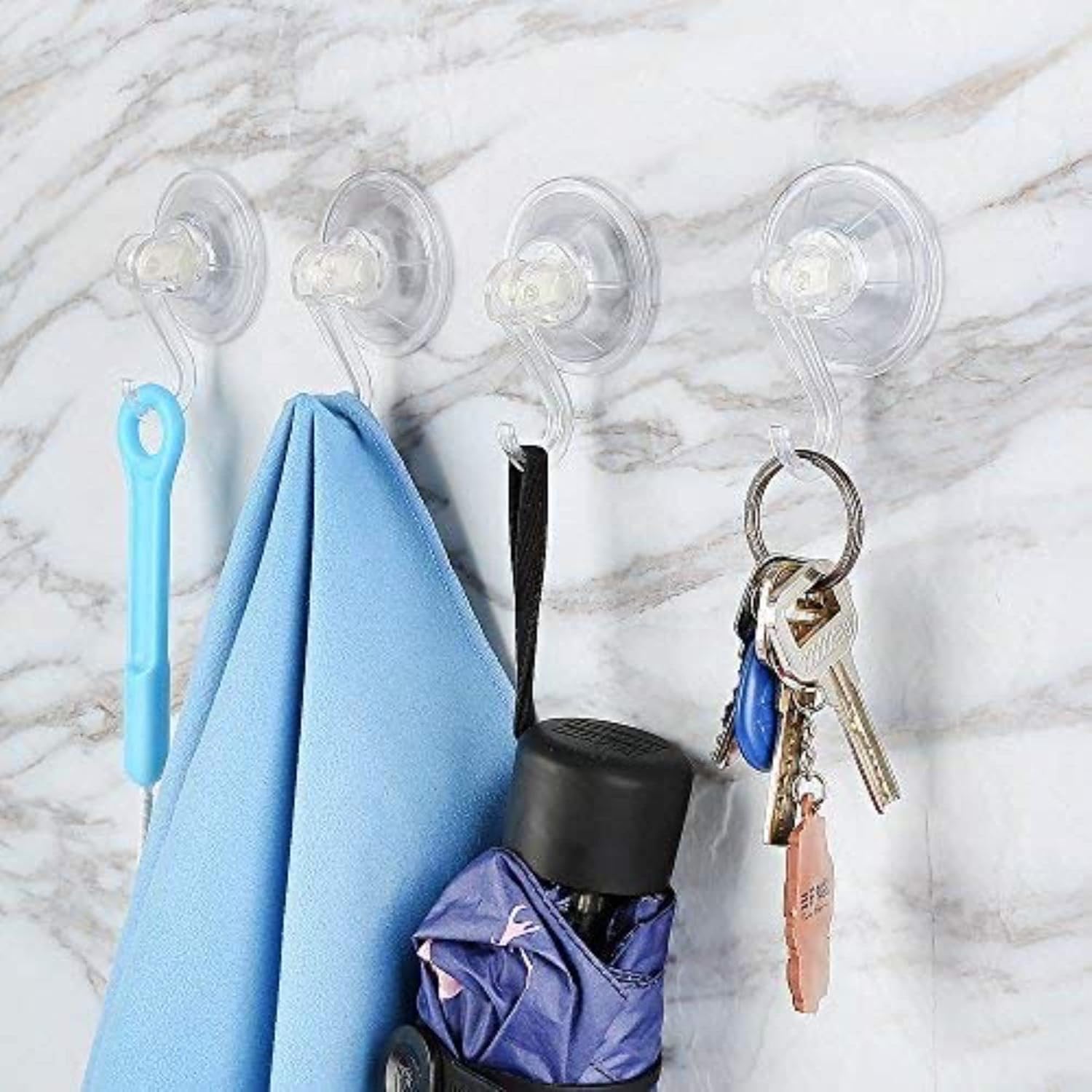 6 Pack Ultra Heavy Duty Suction Cup Hooks