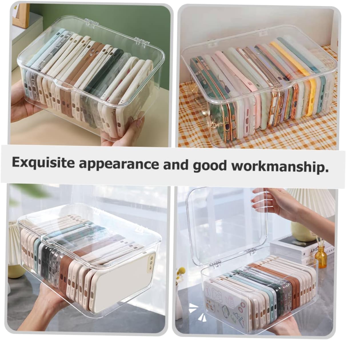 VICASKY Small Box Storage Organizer for Office and Home Use