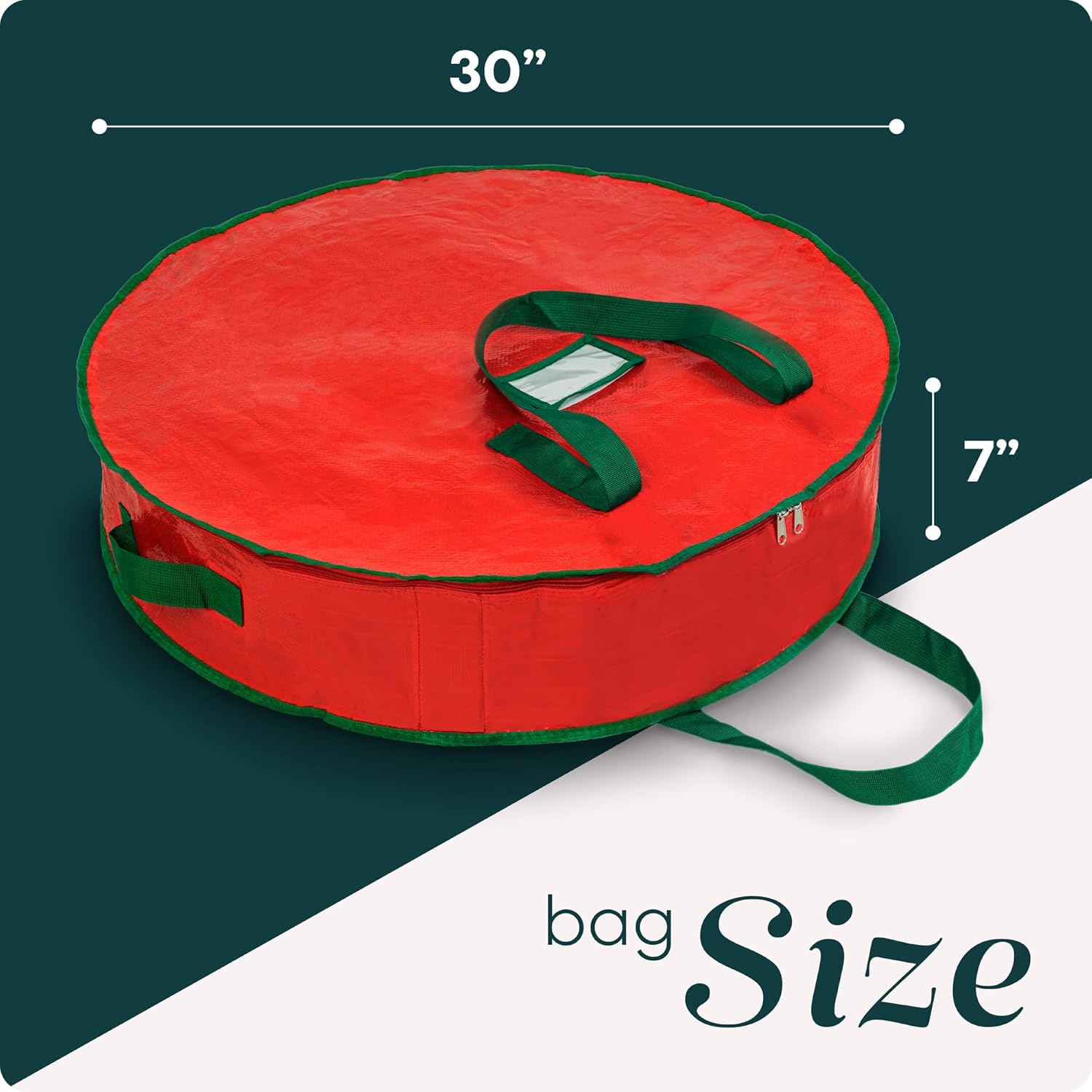 Handy Laundry Christmas Wreath Storage Bag 2-Pack