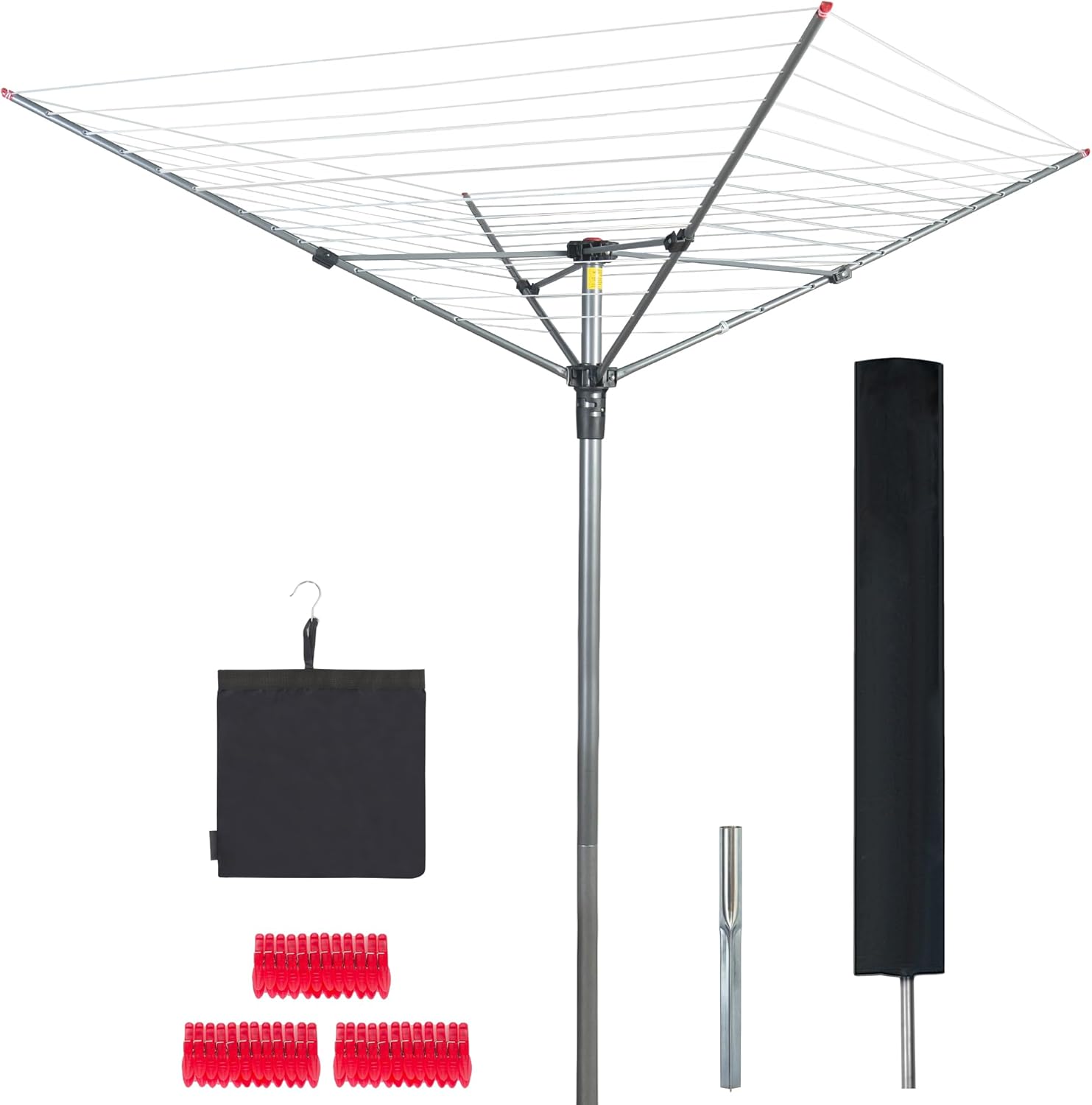 STO STO Heavy Duty Rotary Clothesline with Ground Spike