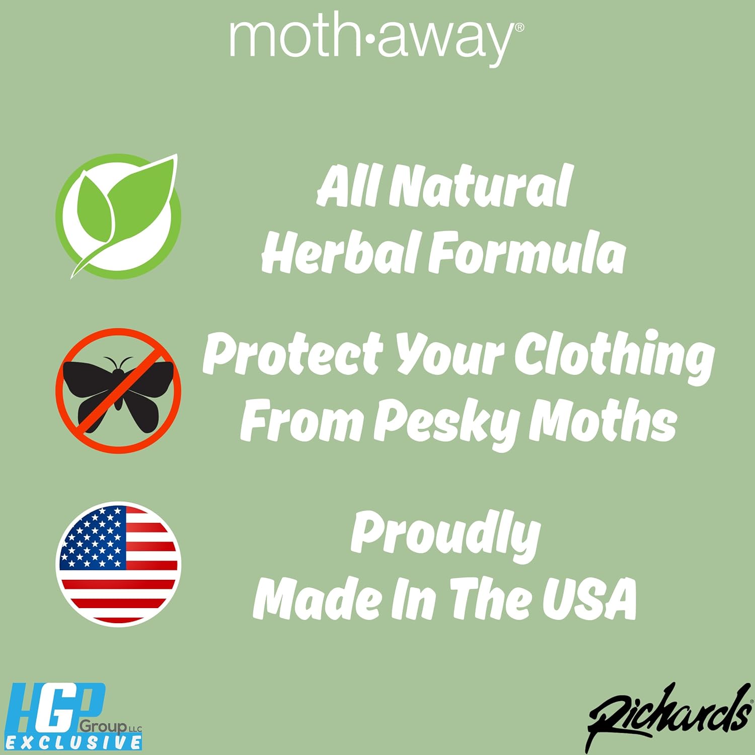 Richards Moth Away Herbal Value Pack 72 Sachets