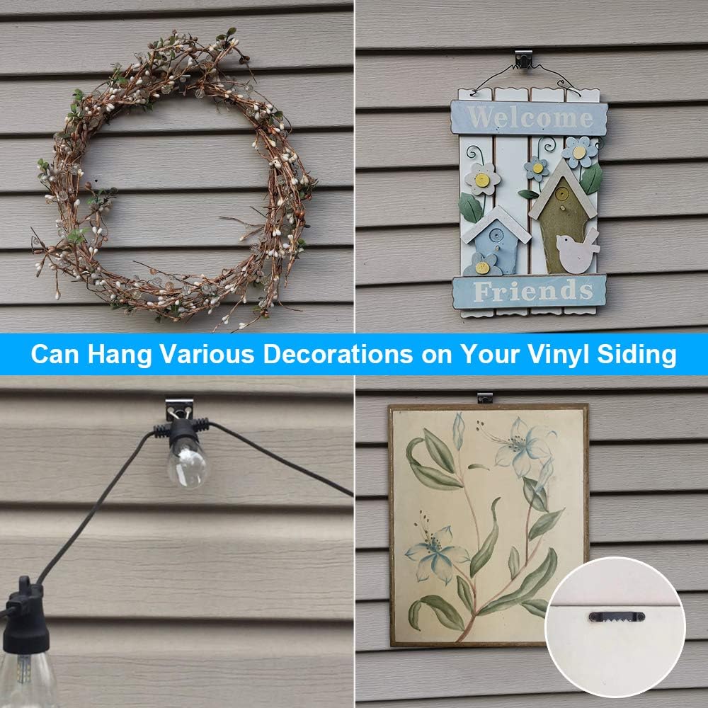 Vinyl Siding Hooks 10 Pack No Drilling 30lbs Capacity