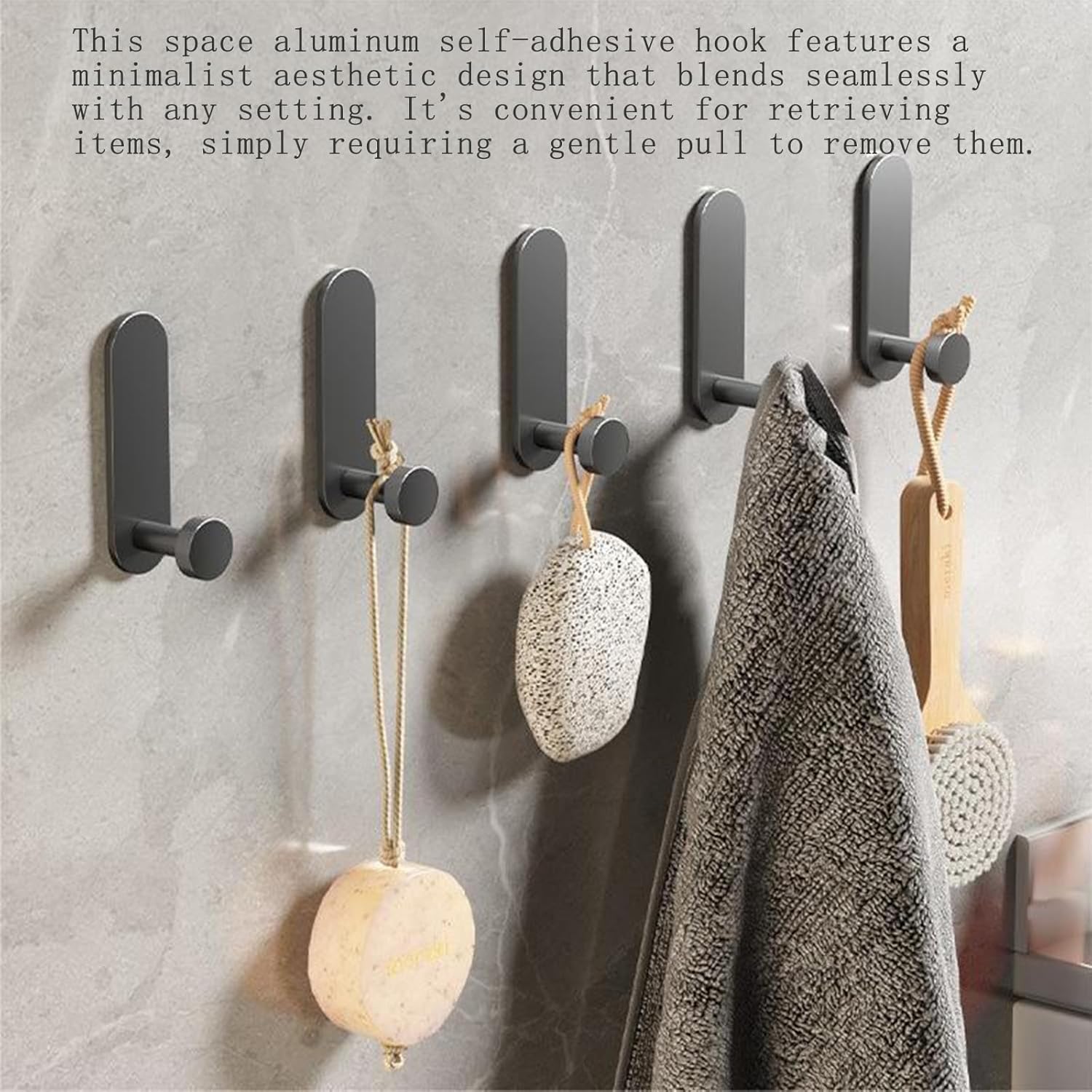 No-Drill Wall Hooks Heavy Duty 33LB 2 Pack