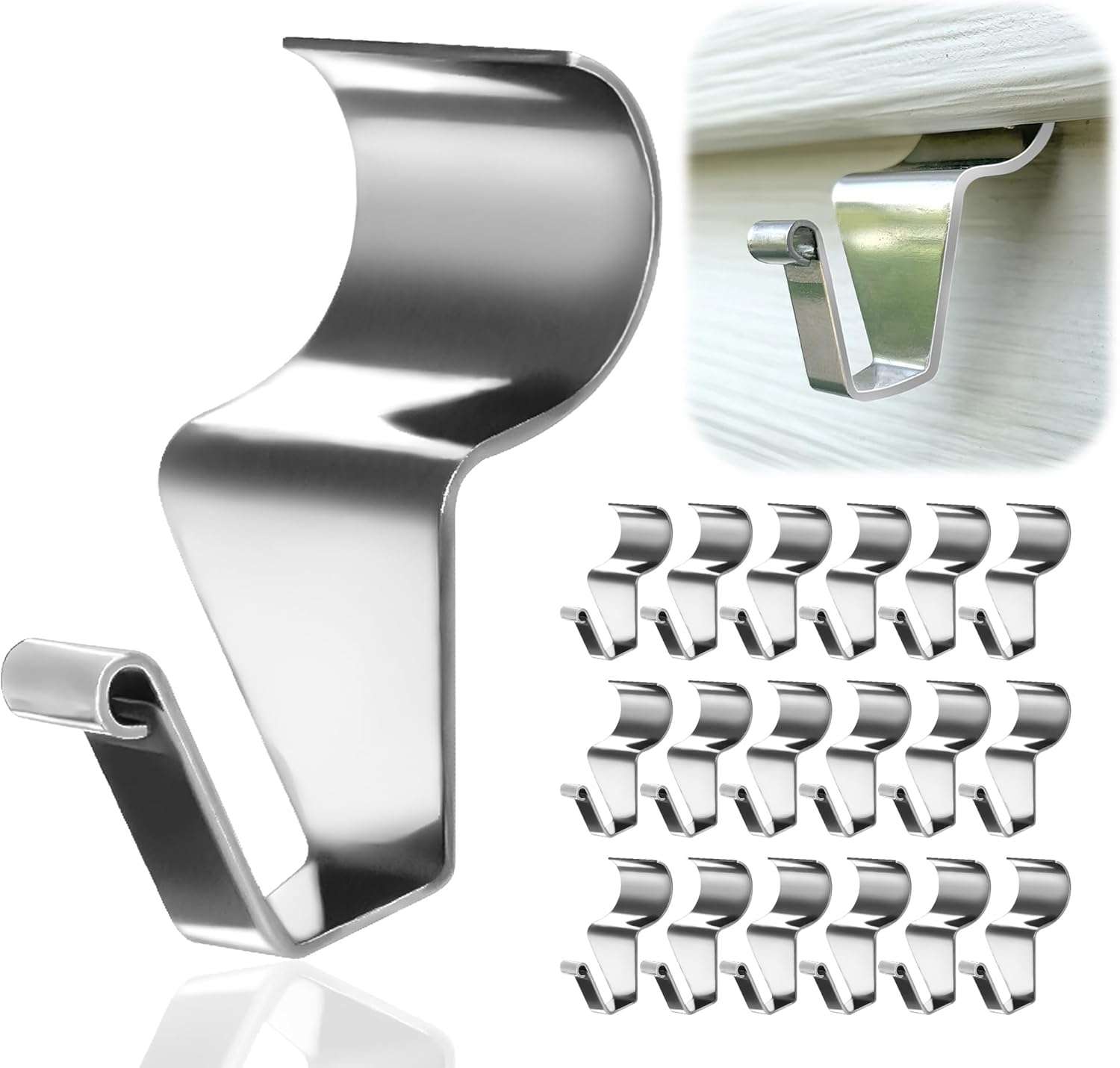 24-Pack Vinyl Siding Hooks No-Hole Needed Hanger