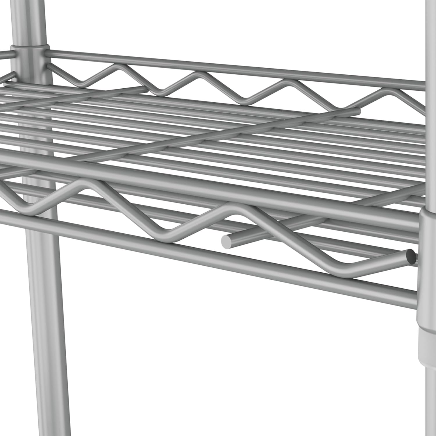 HOMEFORT 5-Tier Metal Storage Shelving Unit in Grey