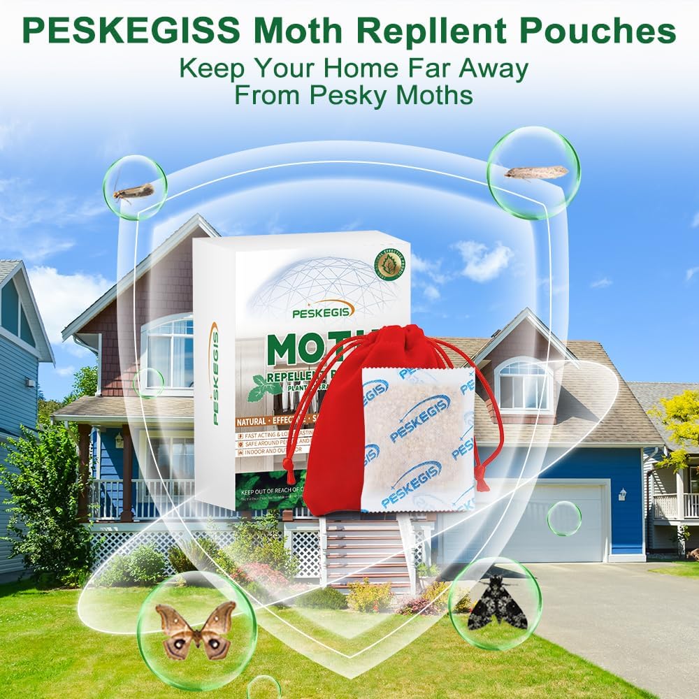 10 Pack Natural Moth Repellent Pouches
