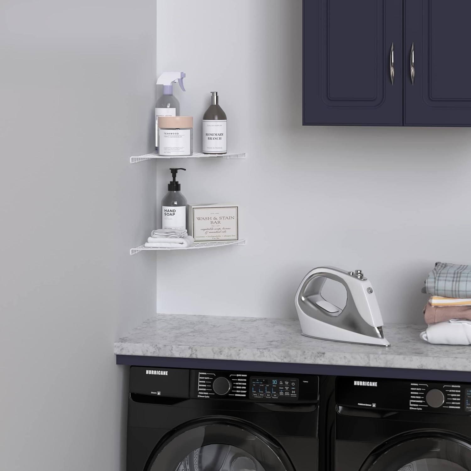 ClosetMaid Corner Shelf Organizer White 12x12 Inches