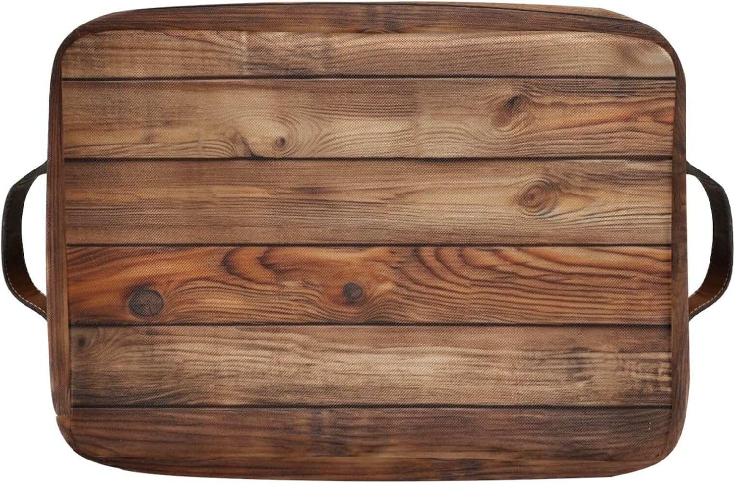 Retro Vintage Wood Print Storage Basket Organizer Bin Shelf For Clothes Gifts Home Office Dorm