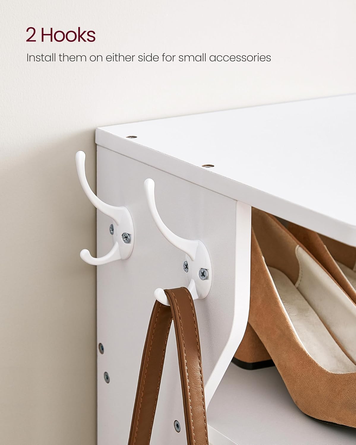 VASAGLE 7-Tier Vertical Shoe Rack White
