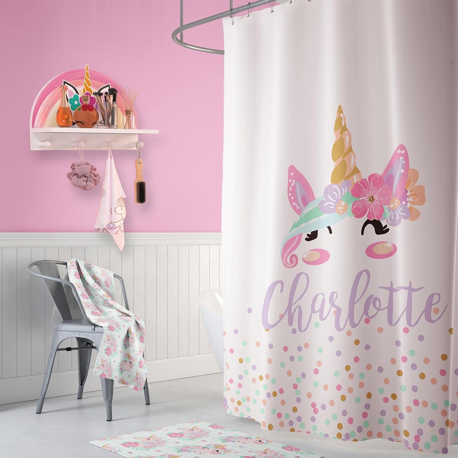 Garybank Unicorn Wall Shelf Decor for Girls Room