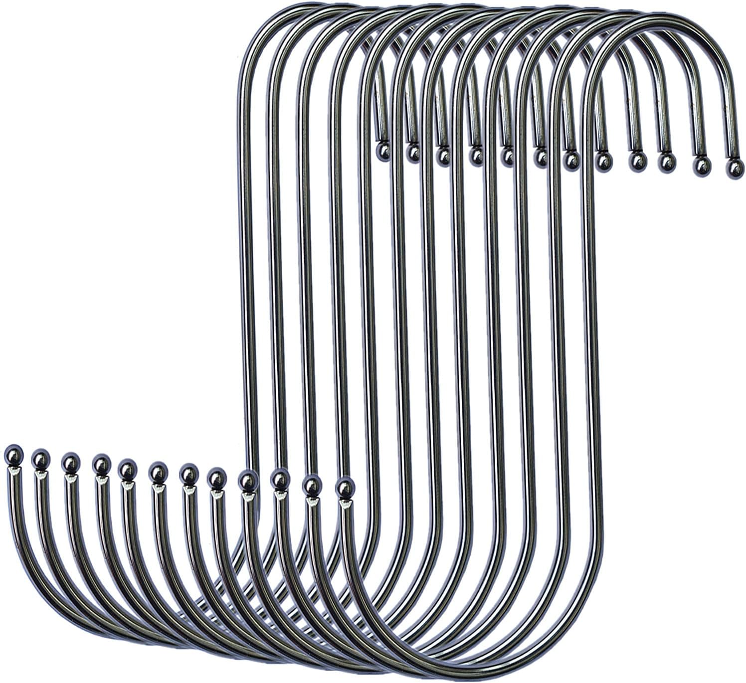 Stainless Steel S Hooks 12 Pack 6 Inch Rusted Proof