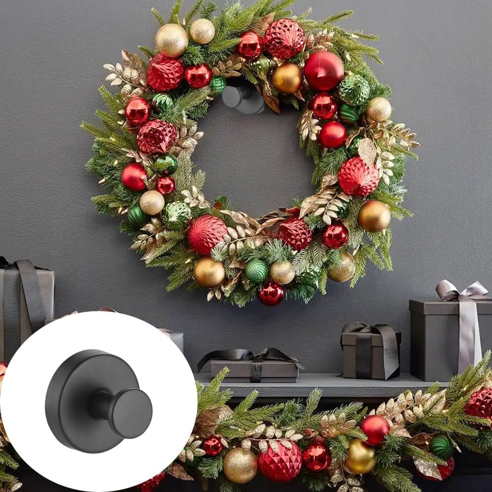 Stainless Steel Suction Cup Hooks for Wreaths 8PCS