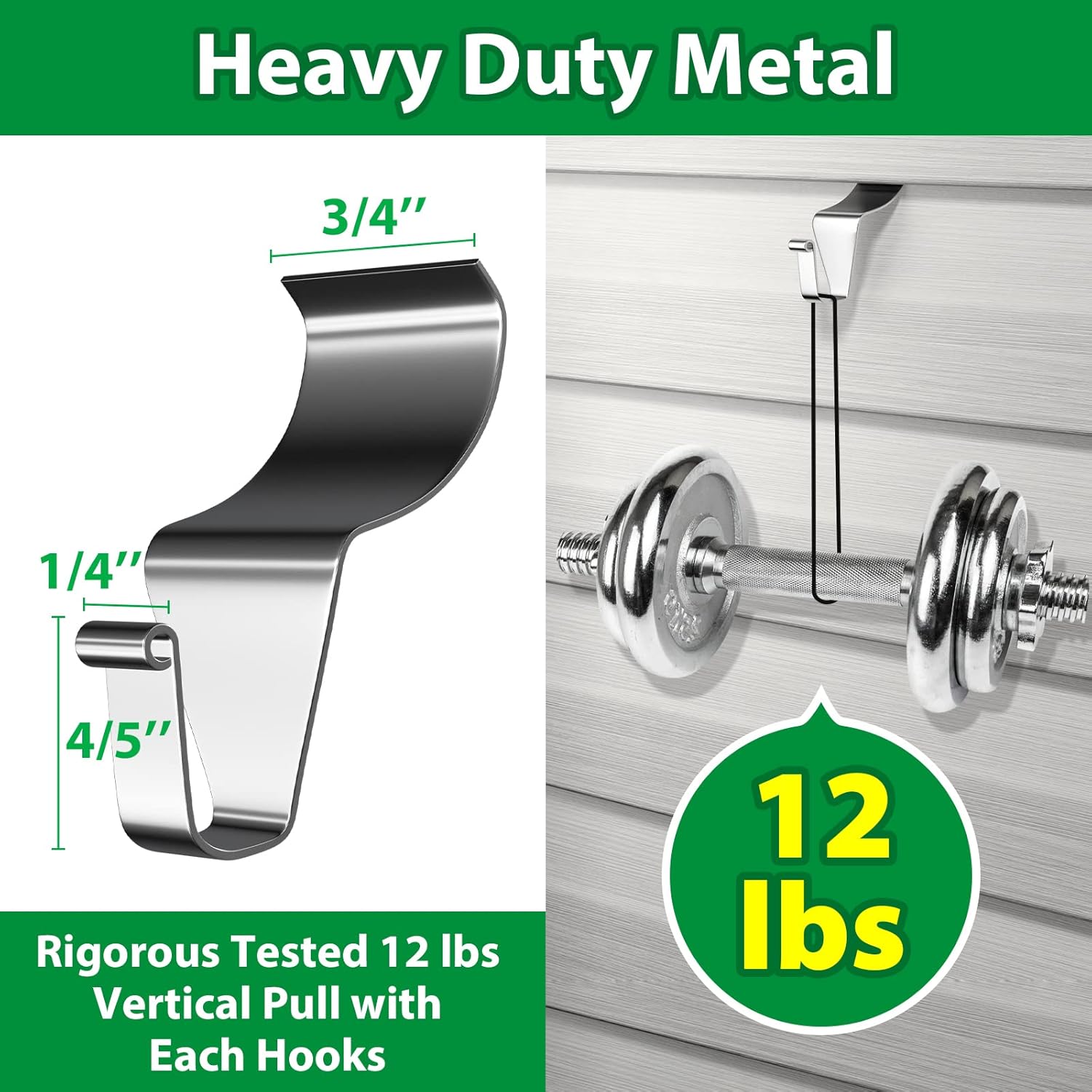 Stainless Steel Vinyl Siding Hooks 10 Pack