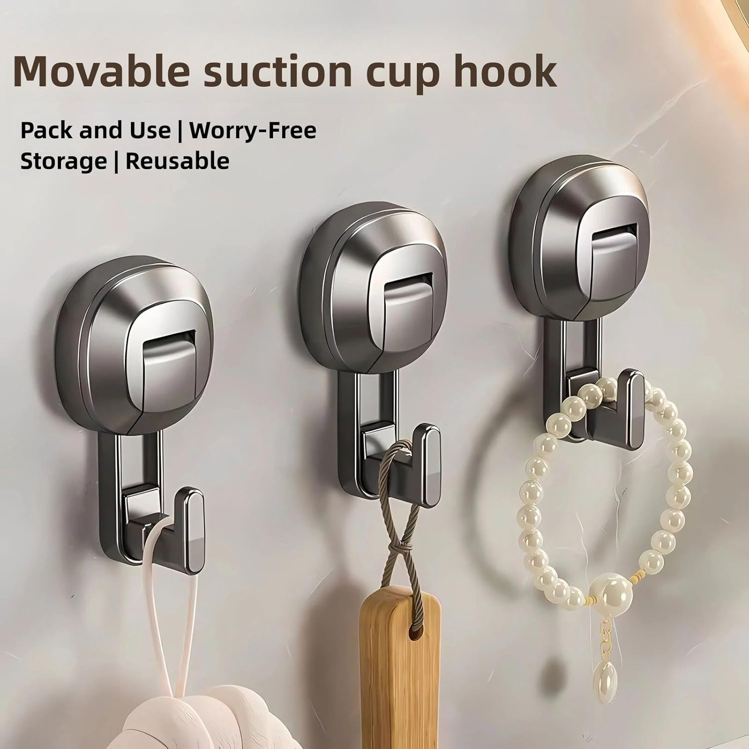 Lightdream Suction Cup Hook 2-Pack Heavy Duty Hooks