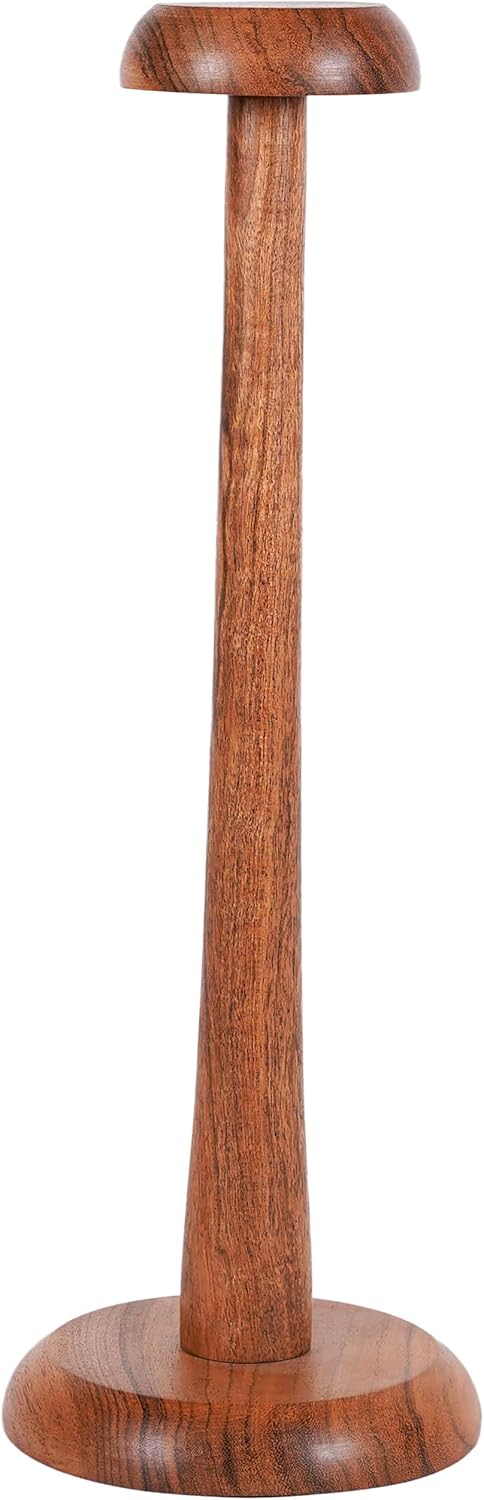 Mythrojan Wooden Helmet Stand - 145 Inch Round Pedestal Display