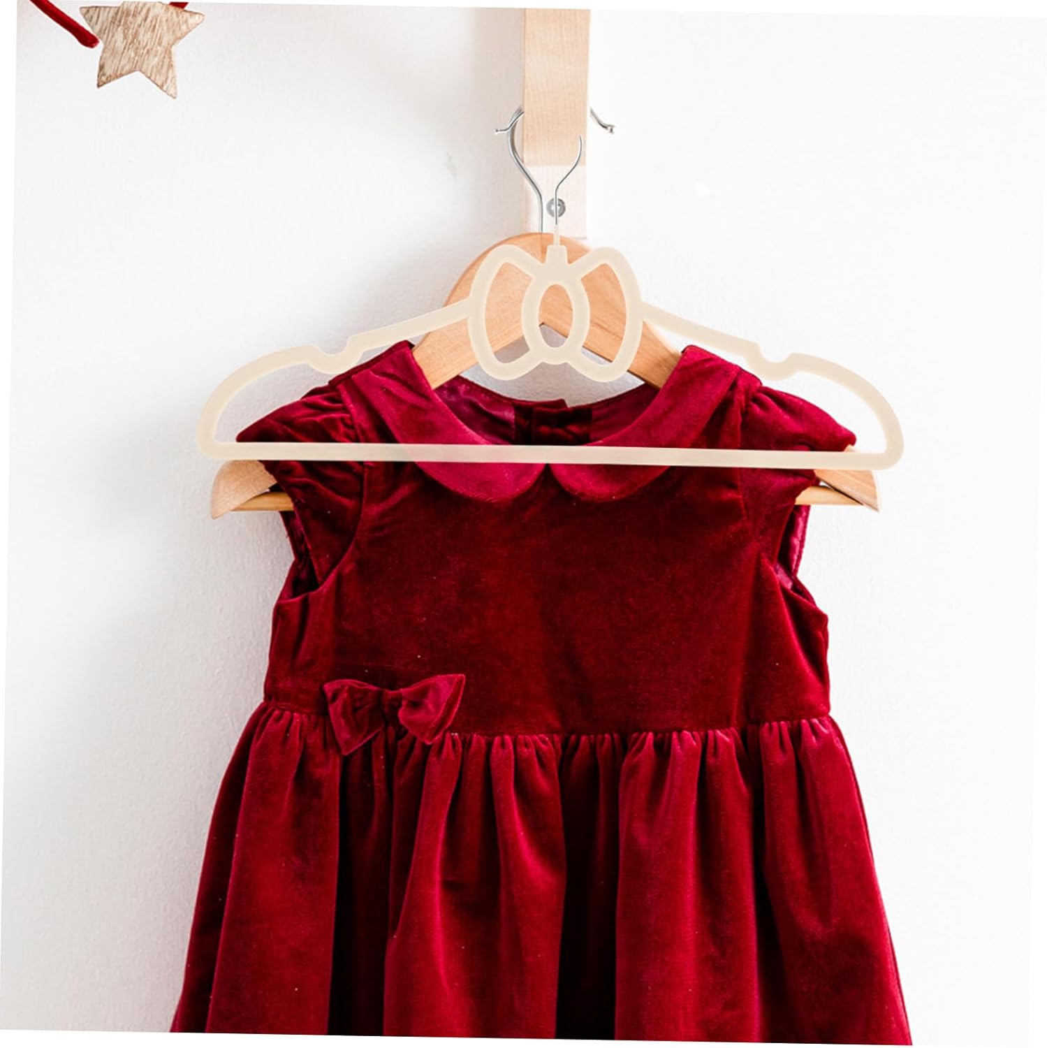 10pcs Non-Slip Bowknot Hangers for Coats and Dresses