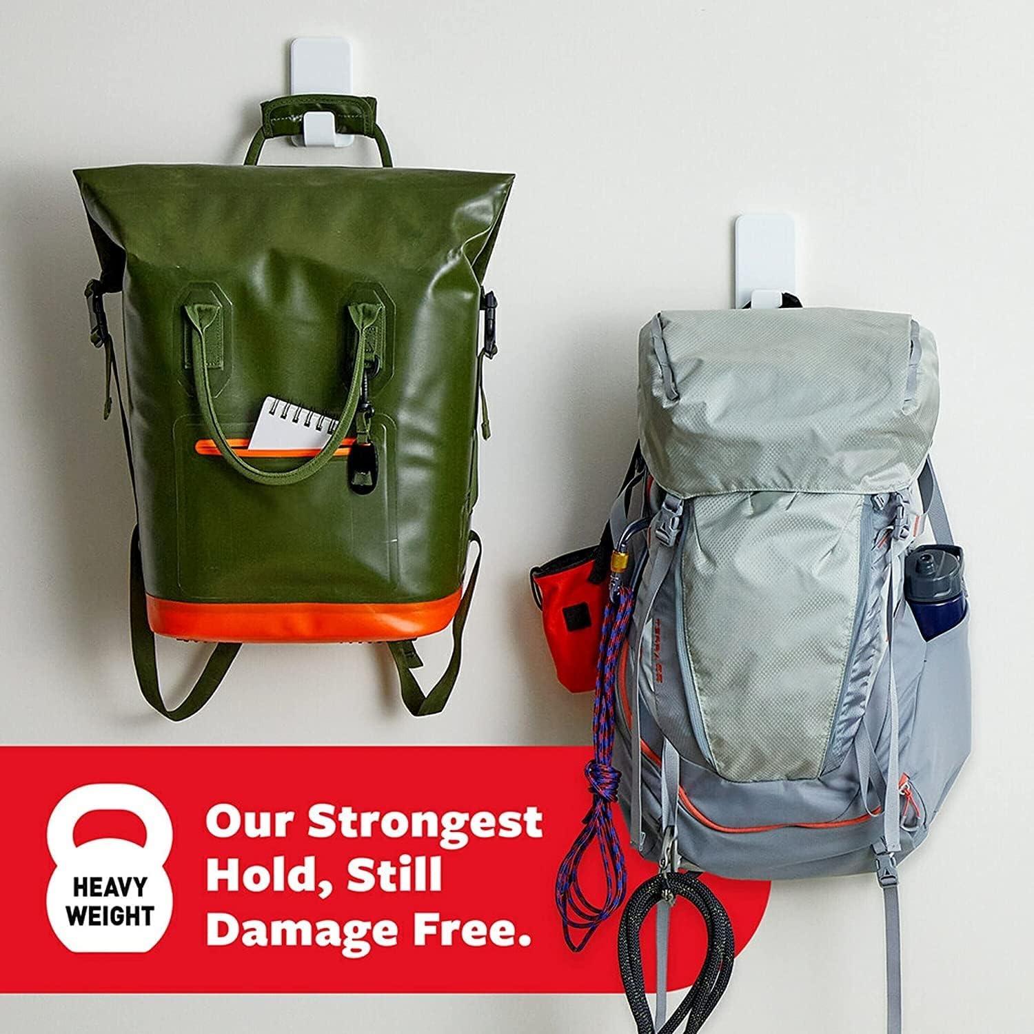 Command X-Large Hooks 2 Pack Damage Free Wall Hanging Strips